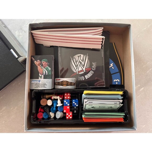 WWE WWF DVD Board Game Superstars 2005 SBG  Used Complete - Picture 2 of 4